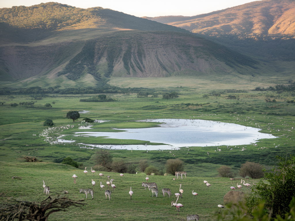 Le cratère du Ngorongoro en Tanzanie : un écosystème unique